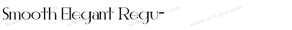 Smooth Elegant Regu字体转换